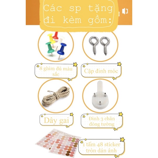 Bảng ghim gỗ bần,ghim tài liệu bảng Note treo tường dán ghi chú, thông báo, tranh ảnh tặng kèm phụ kiện