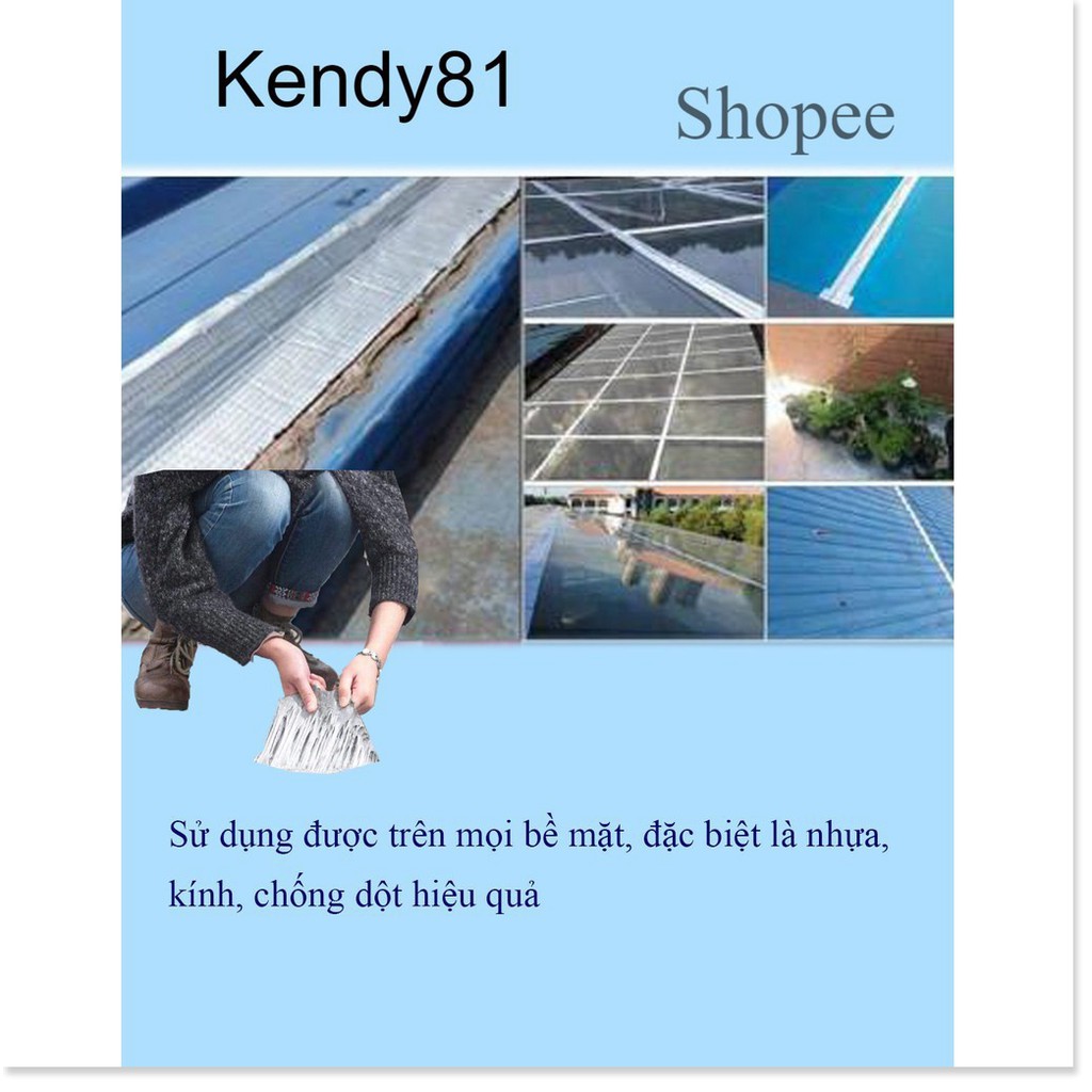 Băng Keo Siêu Dính Chuyên Dán chống thấm cho tường, trần nhà, mái tôn, ống nước, bể nước, xô chậu, phao bơi