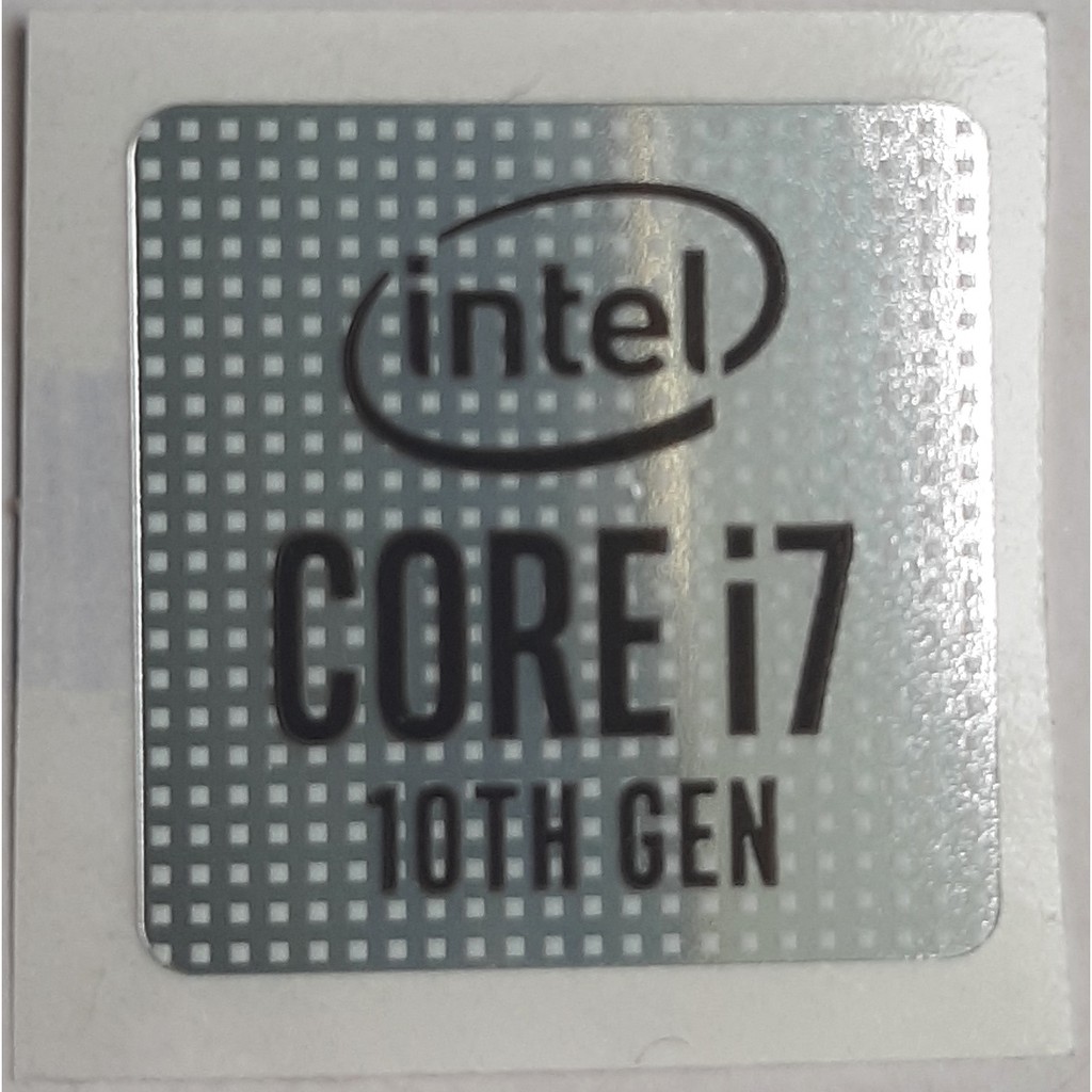 STICKER INTEL i5, i7, i9 10TH GEN (Thệ hệ 10 mới nhất)