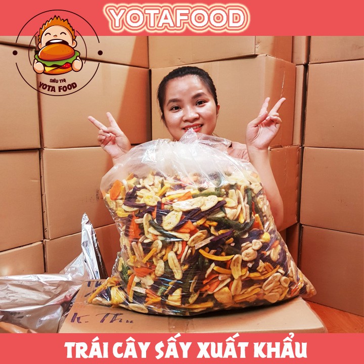 500Gr Trái Cây Sấy ( Thập Cẩm Sấy hàng xuất khẩu ) | Đủ vị | Yotafood