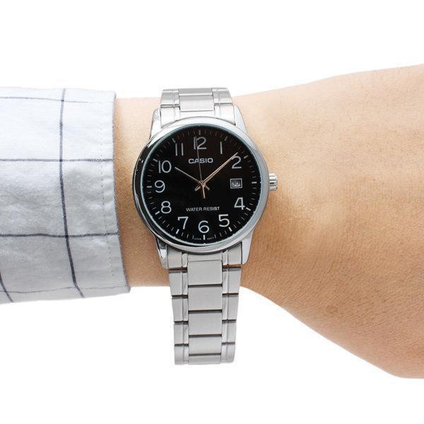 [Mã FABRR5503 giảm 20% đơn 249K] Đồng hồ nam dây thép không gỉ Casio MTP-V002D-1BUDF chính hãng Anh Khuê