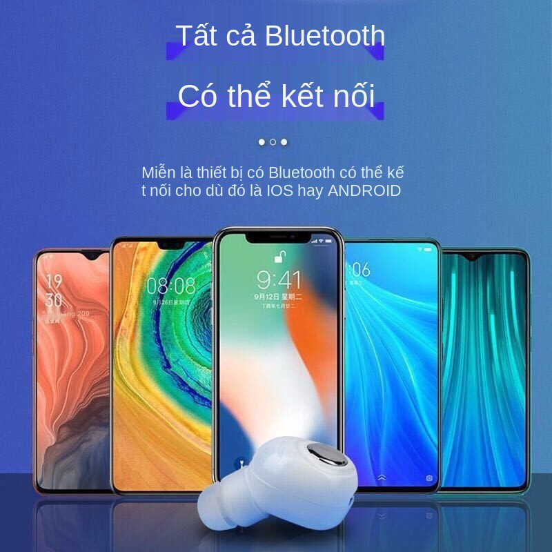 > Bluetooth không dây tai nghe mini siêu nhỏ thể thao vô hình chờ lâu vivo Huawei oppo Apple điện thoại di động phổ t