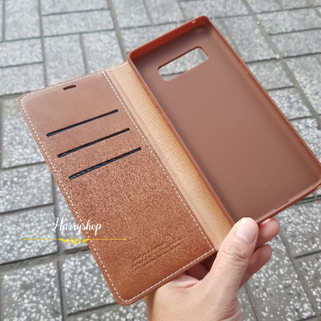 Bao da Samsung S8+ dạng ví có ngăn để thẻ và tiền | BigBuy360 - bigbuy360.vn