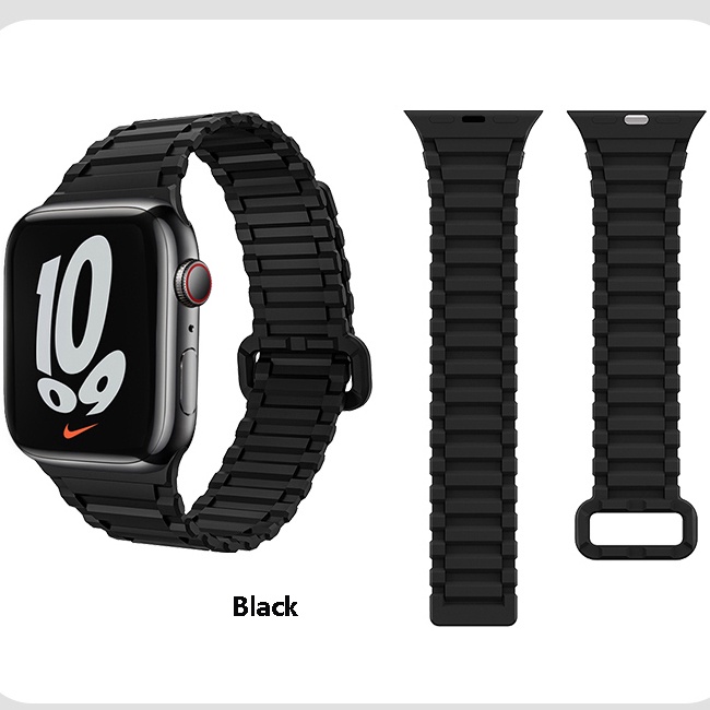 Dây Đeo Silicone Khóa Nam Châm Cho Đồng Hồ Thông Minh apple Watch 49mm 45mm 41mm 44mm 40mm 38mm 42mm iWatch Series 8 ultra 7 6 SE 5 4 3 2