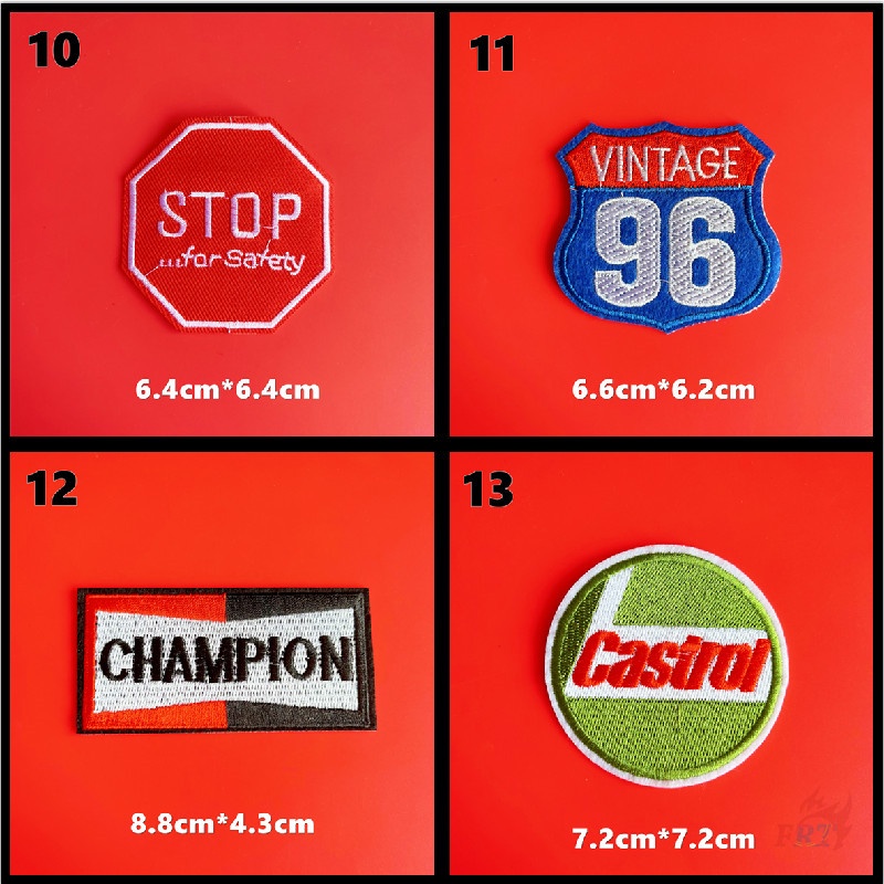 ☸ Miếng Dán Ủi Cho Động Cơ Xe Mô Tô ☸ 1 Miếng Vá Quần Áo Hình Huy Hiệu