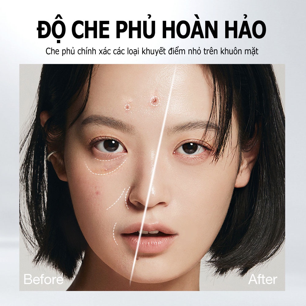 Che Khuyết Điểm O.TWO.O dạng tuýt Che Phủ Quầng Thâm, Mụn Lâu Trôi Chống Thấm Nước 10g SC033