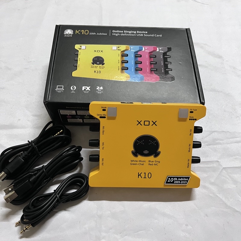 Sound Card Thu Âm XOX K10-2020 Bản Kỷ Niệm 10 năm thành lập dòng sản phẩm XOX bảo hành