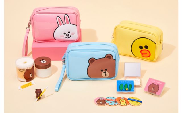 Túi Line Friends Vịt Sally - Enamel pouch (Official) {cam kết chất lượng}