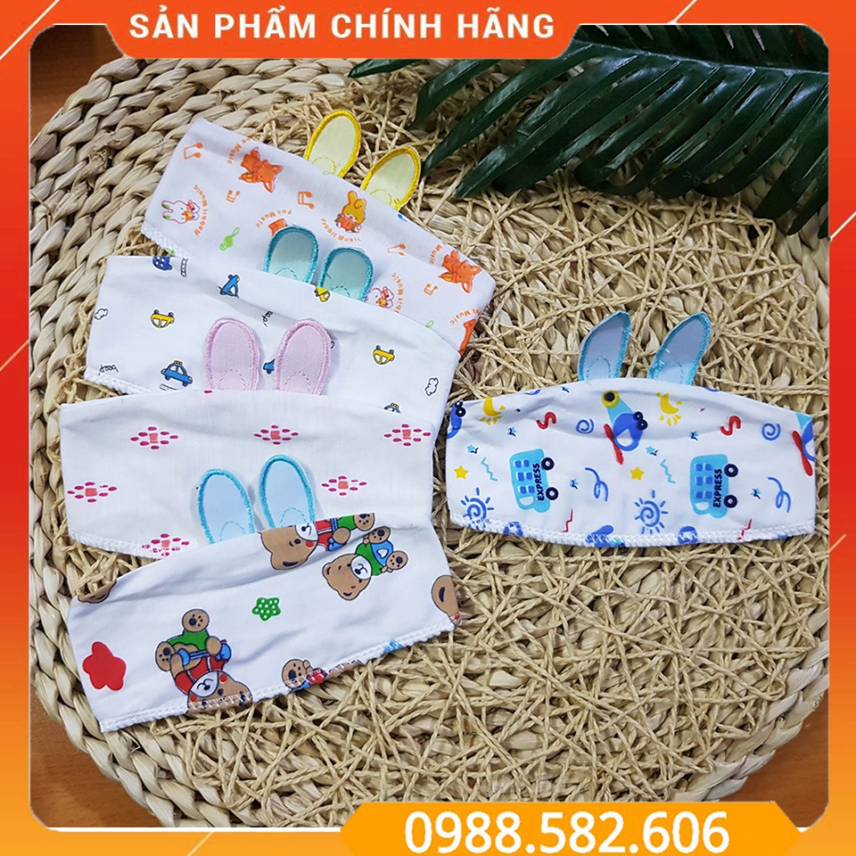 Che Thóp Sơ Sinh Gắn Hình Thỏ Thêu, Băng Đô Cho Bé, Thóp Sơ Sinh