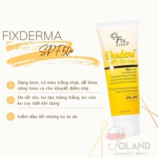 [Chính hãng] Kem chống nắng phổ rộng Fixderma Shadow SPF50+ cho da hỗn hợp, dầu mụn 75gr