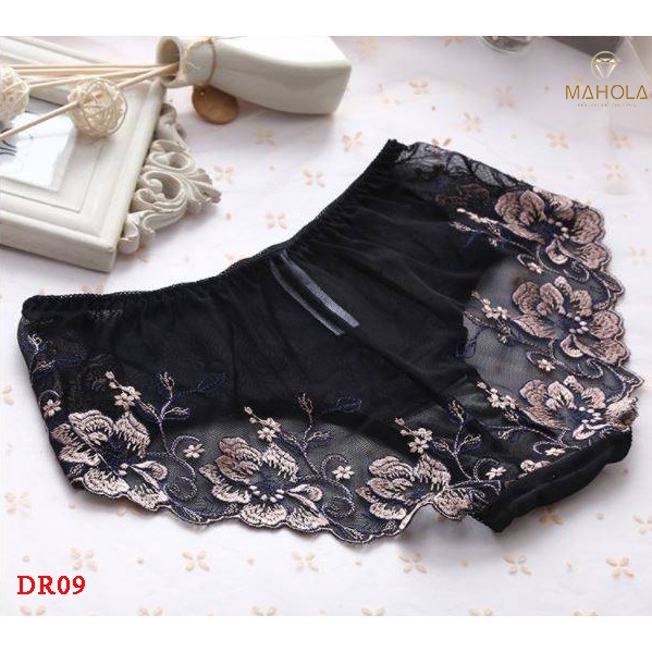 Quần lót ren thêu hoa gợi cảm_Mahola_ ĐR09