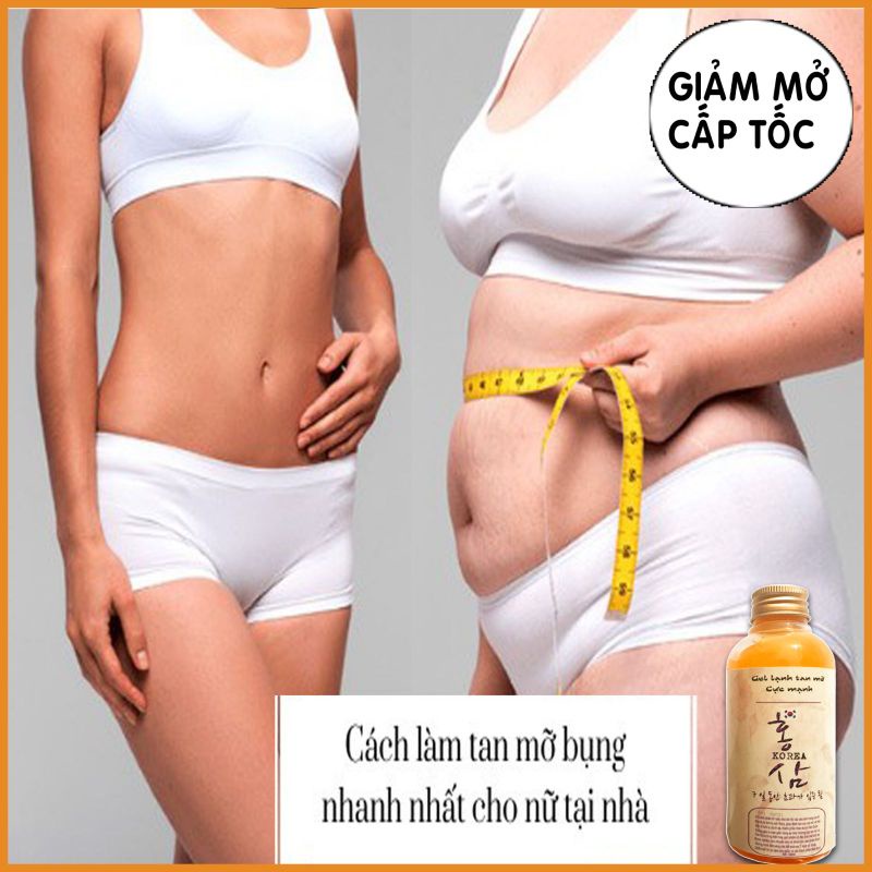 Gel Tan Mỡ Cấp Tốc Hàn Quốc Tặng Đai Nịt Bụng