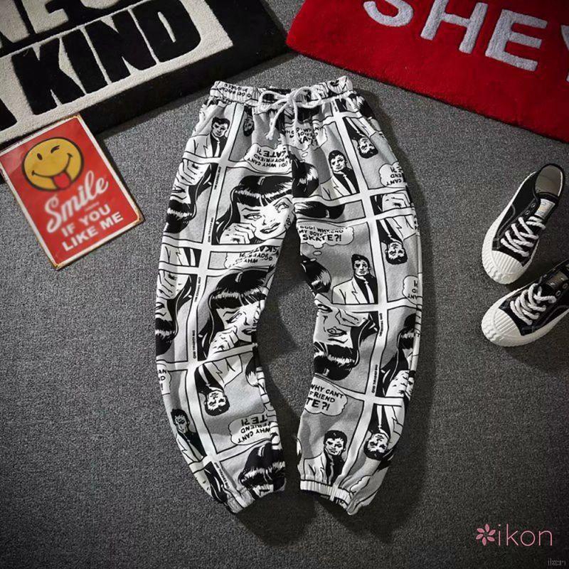 Set quần áo thun nữ dài ngắn cổ tròn học tiết hoạt hình thời trang Hàn