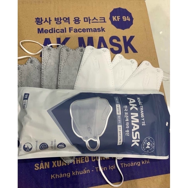 Khẩu trang 4 Lớp KF94 UNI MASK Chống Bụi Mịn Và Kháng Khuẩn Hàng Cao Cấp Hàn Quốc