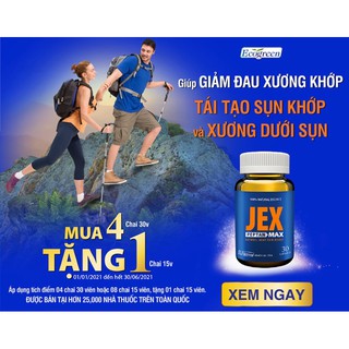 JEX Max giảm đau sướng khớp, tái tạo sụn khớp