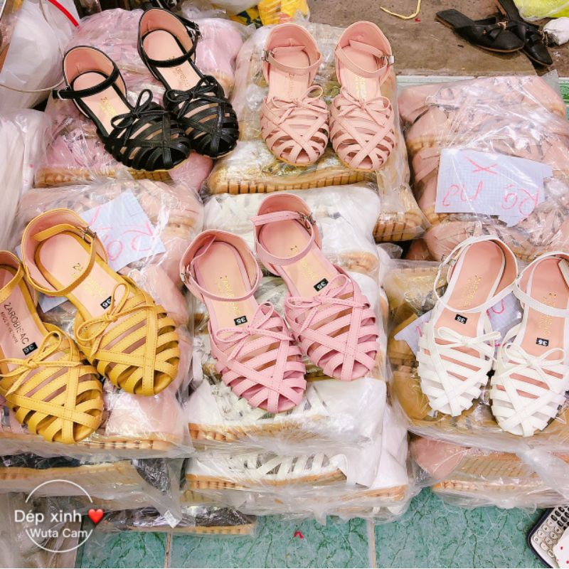 SANDAL RỌ NỮ THỜI TRANG ĐI DẠO XINH