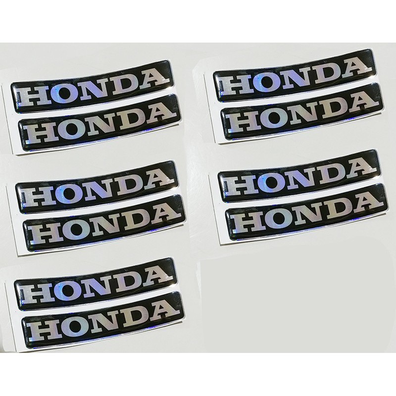 BỘ 10 TEM DÁN NỔI CHỮ HONDA