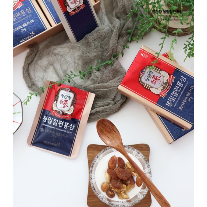 Hồng Sâm Lát Hàn Quốc 6 Năm Tuổi Tẩm Mật Ong Chong Kun Dang 200g [Quà Biếu Tết Ý Nghĩa] | BigBuy360 - bigbuy360.vn