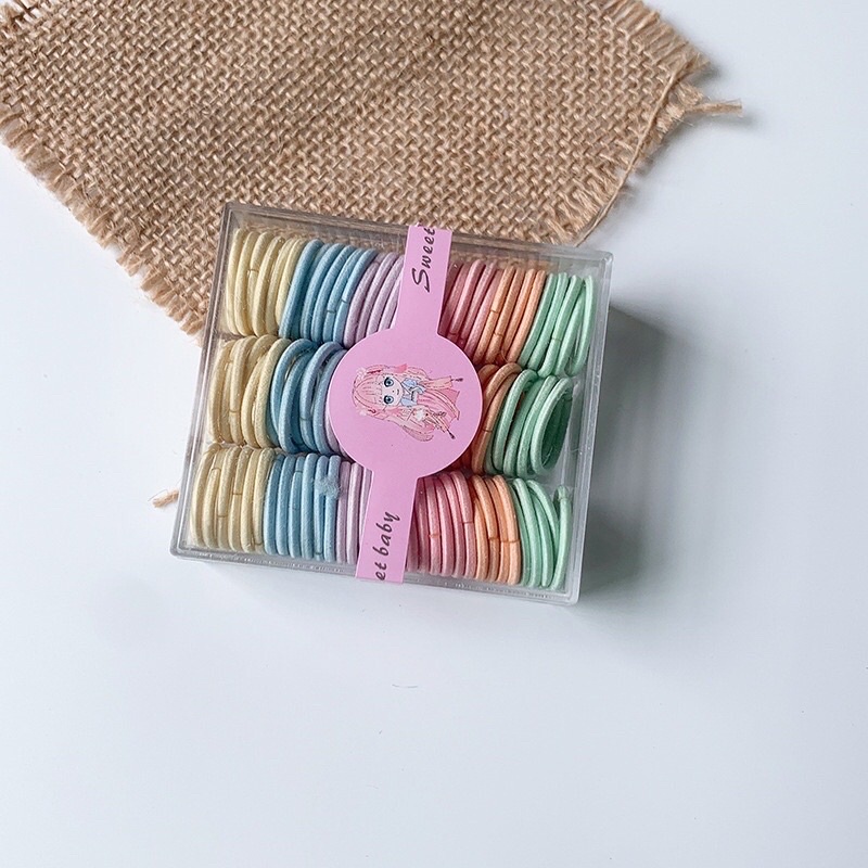 Sét 5 chun buộc tóc  cho bé gái