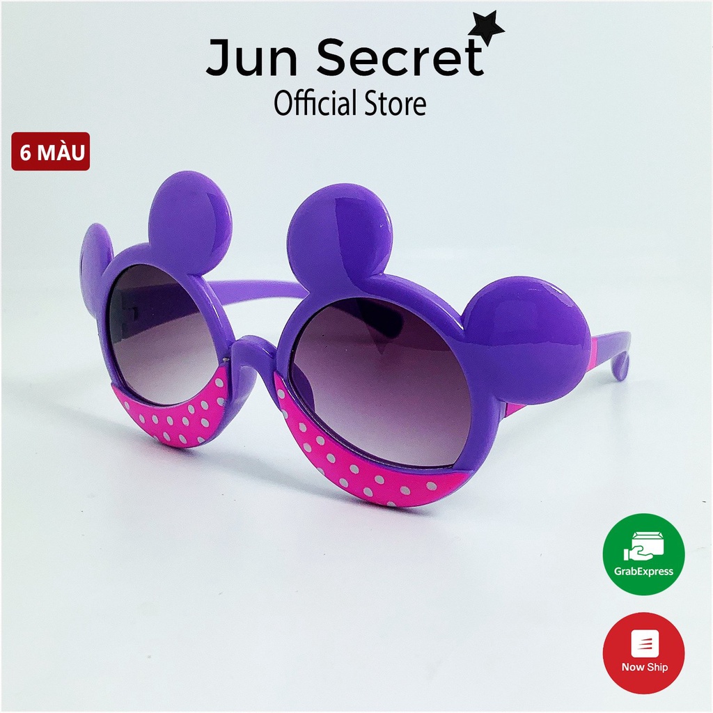 Kính mát trẻ em gọng nhựa Jun Secret kiểu dáng hình thỏ xinh xắn phù hợp bé trai và bé gái từ 1 tới 5 tuổi JS202211