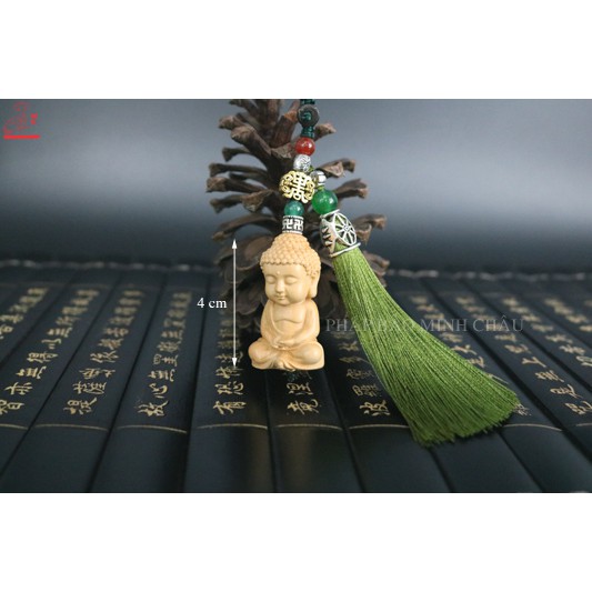 [PHÁP BẢO MINH CHÂU] MÓC TREO CHÚ TIỂU (TUA HẠT VÒNG - TUA XANH - TUA TÍM)