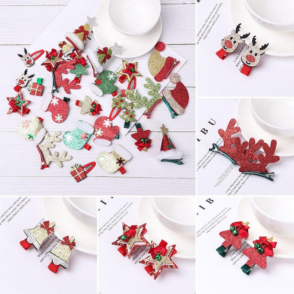 LAYOR1 1 Thẻ Cài Tóc Hình Sừng Hươu Phong Cách Giáng Sinh