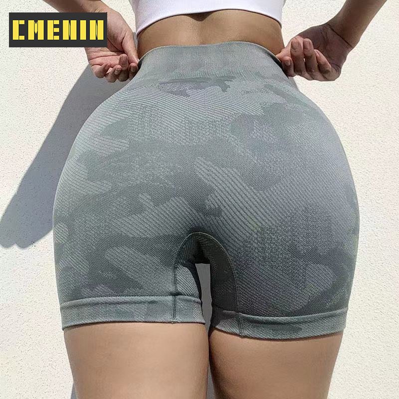 Quần Short Legging Thể Thao Lưng Cao Nhanh Khô Họa Tiết Rằn Ri Cho Nữ Y0005