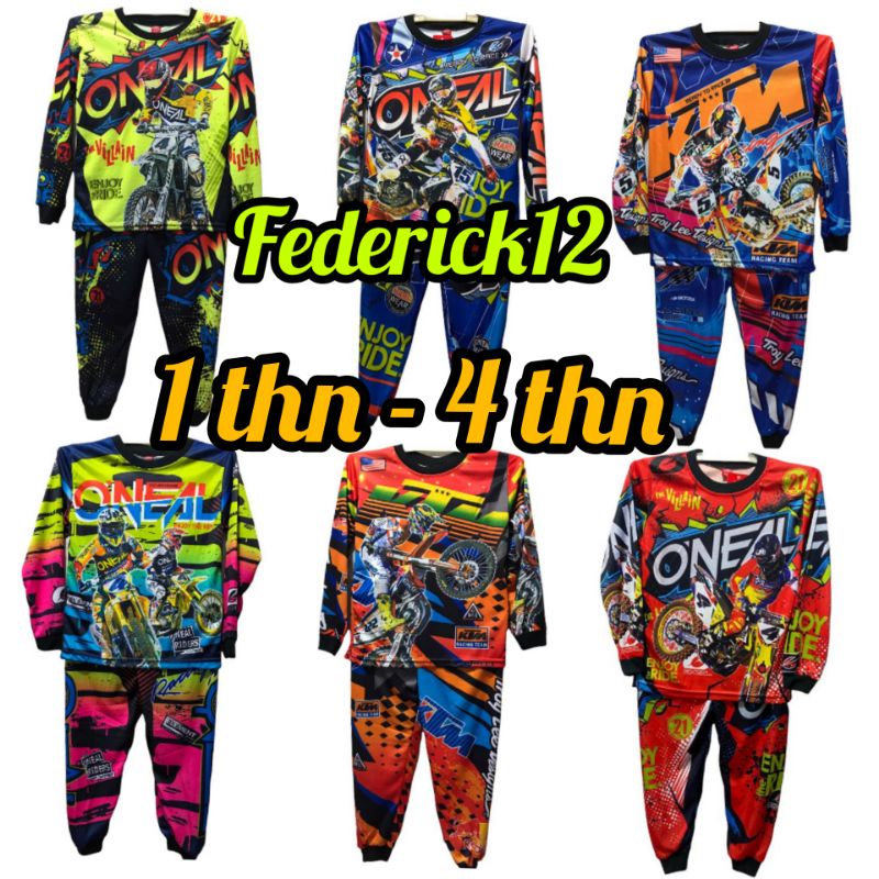 Bộ Quần Áo Đi Xe Đạp Leo Núi Dành Cho Bé 1 Tuổi Size S / D 4 Tuổi
