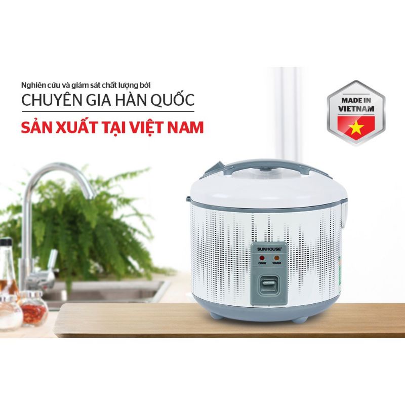 [Mã ELHADEV giảm 4% đơn 300K] Nồi cơm điện Sunhouse SHD8062 và 8601 dung tích 1,8 lít hàng chính hãng giá rẻ