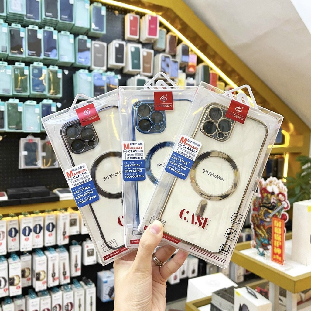 Ốp 12pro/12promax hỗ trợ sạc không dây MagSafe - Ốp lưng dẻo bảo vệ cam cho iPhone 12pro/12promax chính hãng KST Design