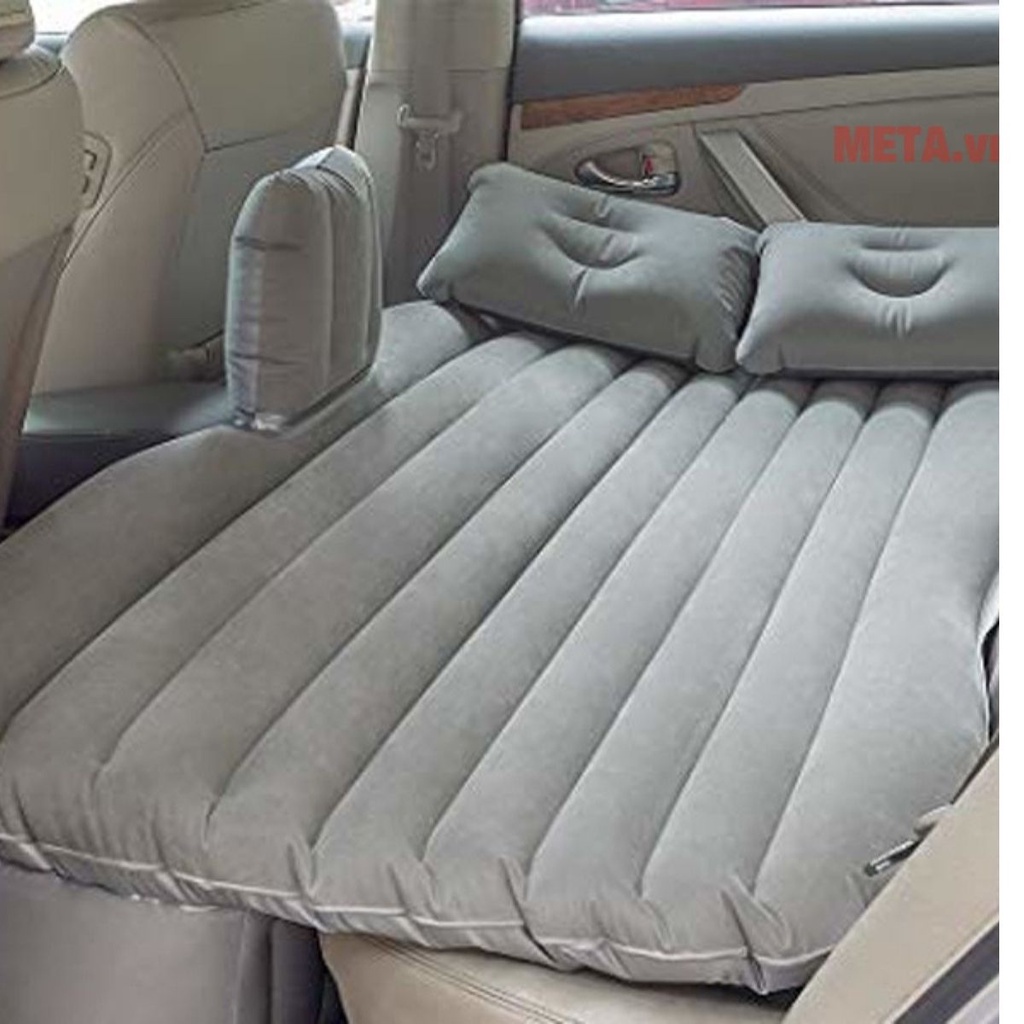 Đệm hơi ô tô, Nệm xe hơi giường trên xe có gối chặn cho bé kèm bơm điện cắm xe