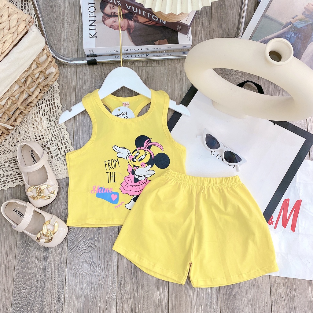 Bộ ba lỗ phối hình chuột mickey siêu xinh cho bé gái