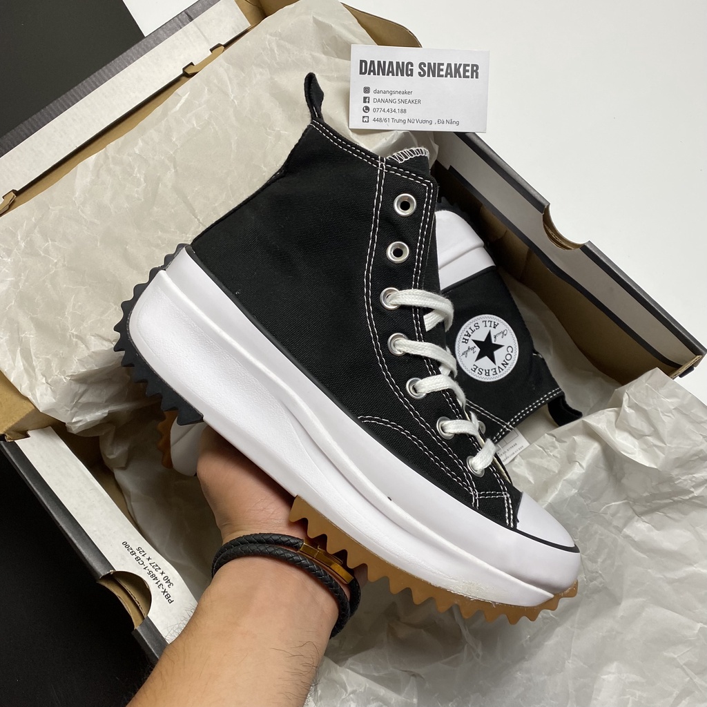 Giày Converse Run Star Hike Black (CV 1970 đen đế trắng) - GIÀY DANANG | Phiên bản 1:1 chuẩn