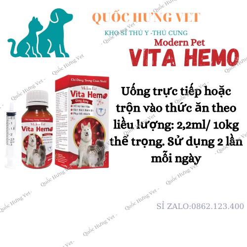 Vita hemo hỗ trợ tạo máu