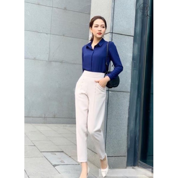 Quần baggy nữ công sở mã mới 8 đinh siêu Hot | BigBuy360 - bigbuy360.vn