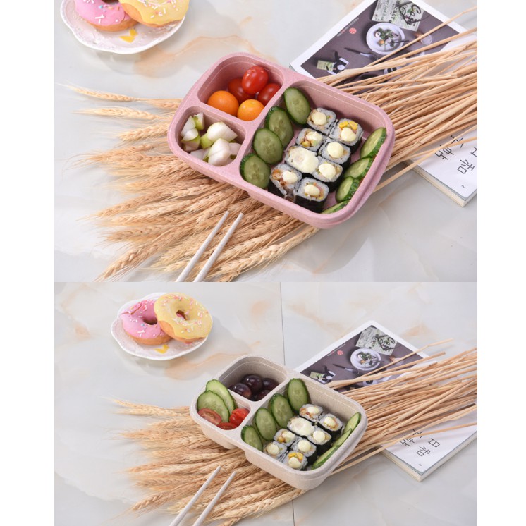 Hộp đựng cơm văn phòng 3 ngăn nắp trong suốt, hộp bảo quản thực phẩm đa năng mã HC20 | BigBuy360 - bigbuy360.vn