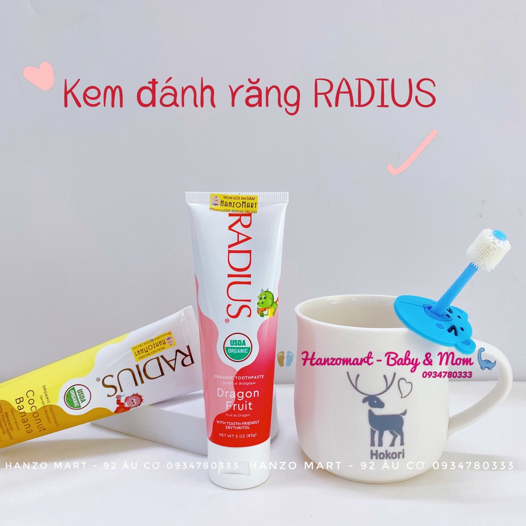 Kem đánh răng hữu cơ cho bé từ 6m+