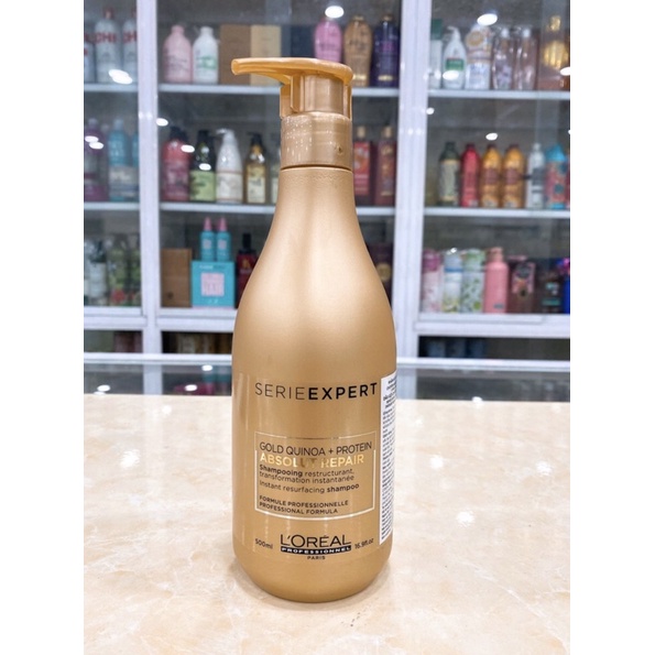 (500ml) Dầu Gội Phục Hồi Tóc Hư Tổn L’Oréal Absolut Repair Lipidium Pro Salon