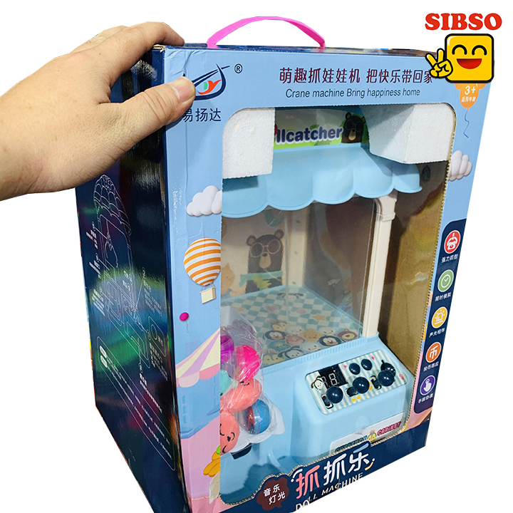 ẢNH THẬT - MÁY GẮP THÚ BÔNG DOLL MACHINE B1041 - ĐỒ CHƠI SÁNG TẠO