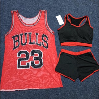 Bộ đồ bơi nữ thể thao áo lưới màu đỏ - bikini áo tắm nữ