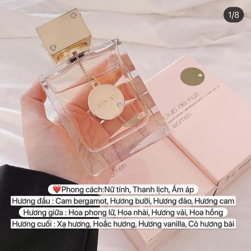 Nước hoa Club De Nuit hồng 105ML + 6% phí shopee