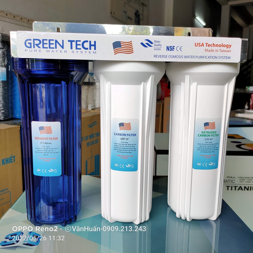 Bộ Lọc Thô Sinh Hoạt - Lọc Nước Đầu Nguồn - Tiền Lọc Ion Kiềm RO NANO UF