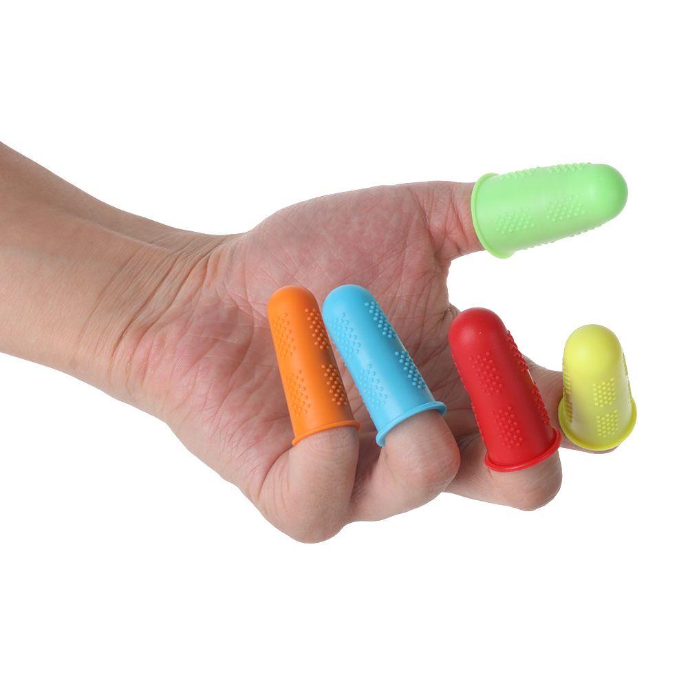 Bộ 5 Vỏ Bọc Ngón Tay Bằng Silicone Cách Nhiệt Chống Trượt