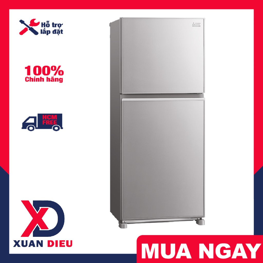 Tủ lạnh Mitsubishi Electric Inverter 344 lít MR-FX43EN-GSL-V - Mặt gương, bảo hành 24 Tháng, Giao miễn phí HCM