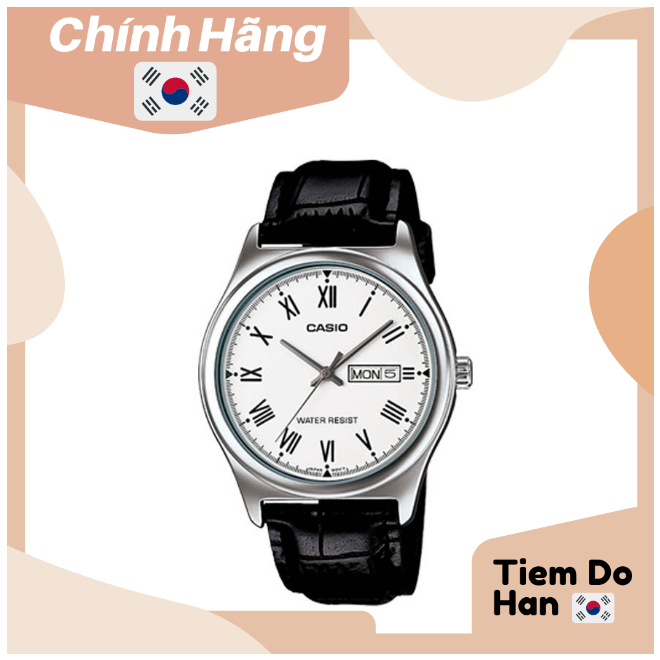 Đồng hồ nam CASIO STANDARD MTP-V006L-7BUDF dây da Bill Hàn