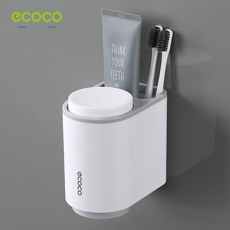 Kệ đựng bàn chải đánh răng Ecoco 2 Cốc