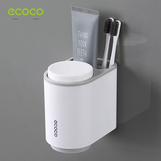 (loại xịn) Giá Đựng Cốc, Bàn Chai, Kem Đánh Răng Ecoco 13x11x8.3cm - Kệ đựng bàn chải - Khay đựng bàn chải kem đánh răng