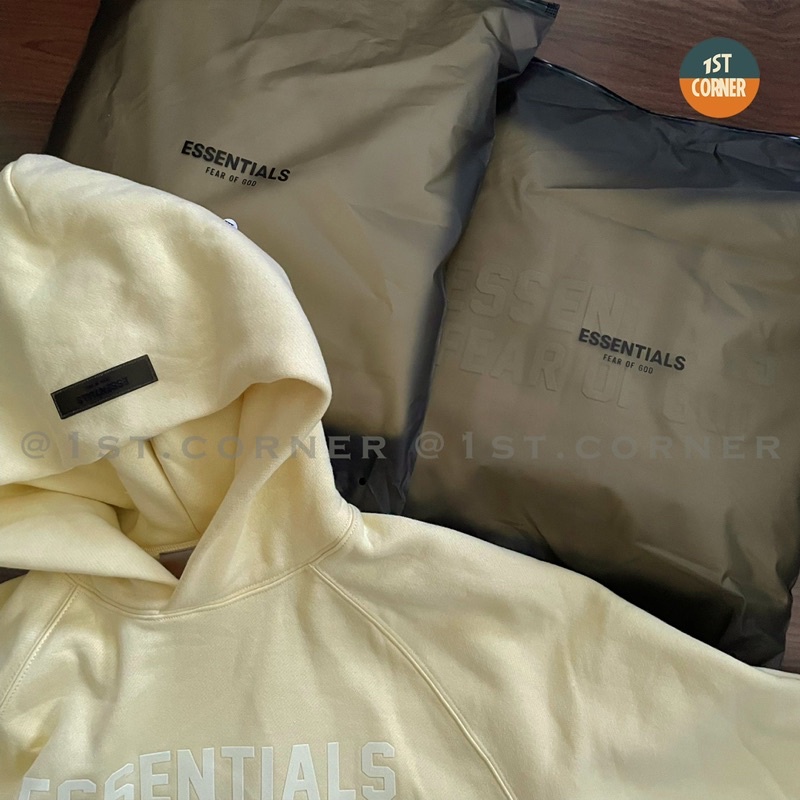 /HÀNG CHÍNH HÃNG/ ÁO NỈ HOODIE ESSENTIALS - MÀU EGGSHELL 2022