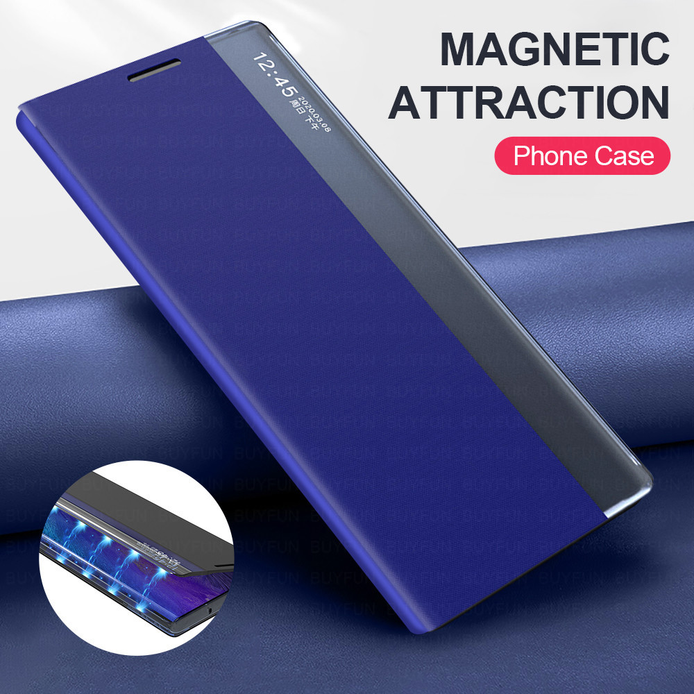 Bao Da Nắp Gập Từ Tính Thông Minh Cho Samsung Galaxy S10 Lite S8 S9 S10 Plus