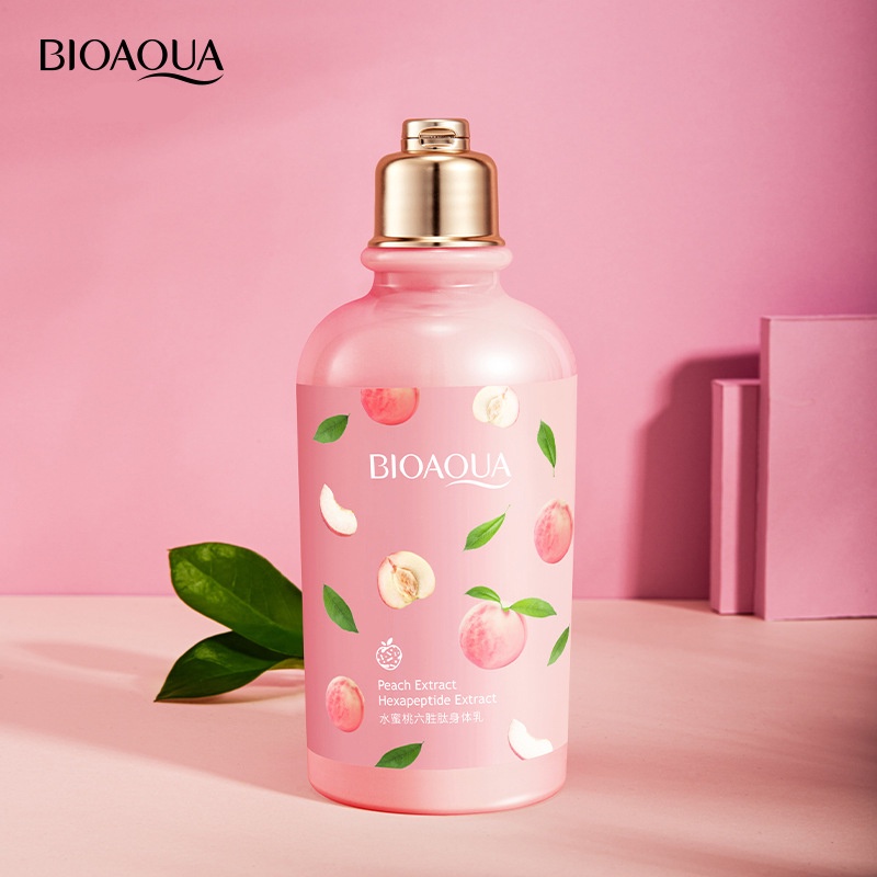 Sữa dưỡng thể đào BIOAQUA Cao Cấp Nắp Vàng Trắng Da 250G Sena Beauty